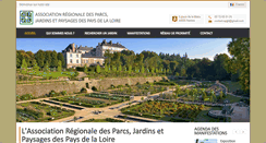 Desktop Screenshot of jardinspaysdelaloire.fr