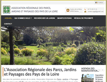 Tablet Screenshot of jardinspaysdelaloire.fr